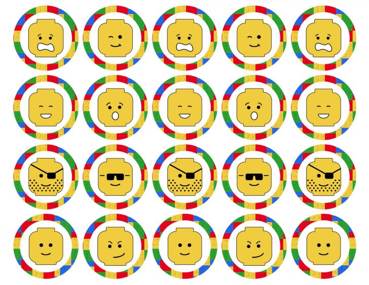 Free Printable Lego Cupcake Toppers