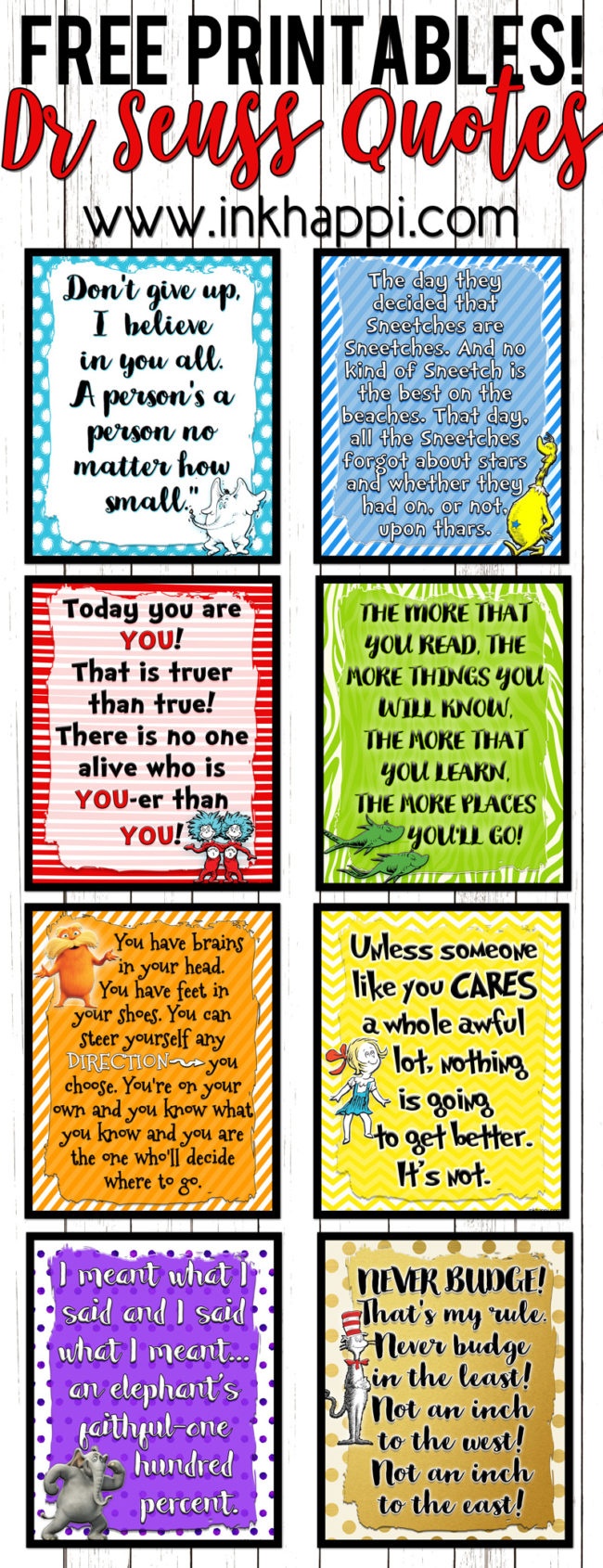 Free Dr Seuss Printables For Decorating A Classroom Or Nursery Free 