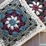 Lily Pad" Granny Square   Free Crochet Pattern & Tutorial   Pasta   Free Printable Crochet Granny Square Patterns