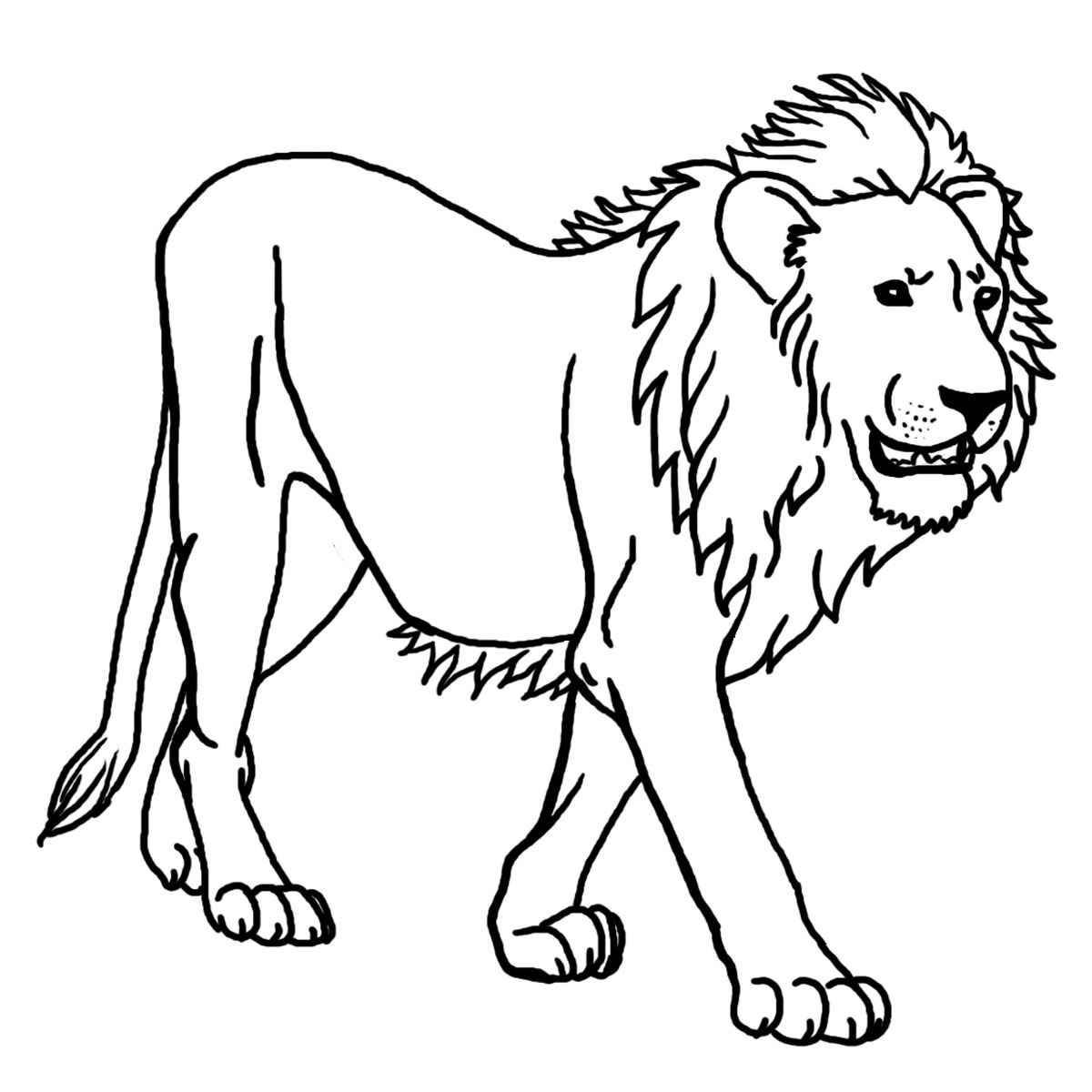 Lion Free To Color For Children - Lion Kids Coloring Pages - Free Printable Picture Of A Lion