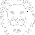Lion Mask Printable Coloring Page | Lion King Bday | Pinterest   Free Printable Lion Mask