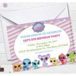 Littlest Pet Shop Invitation Lps Invitation Littlest Pet | Etsy   Littlest Pet Shop Invitations Printable Free