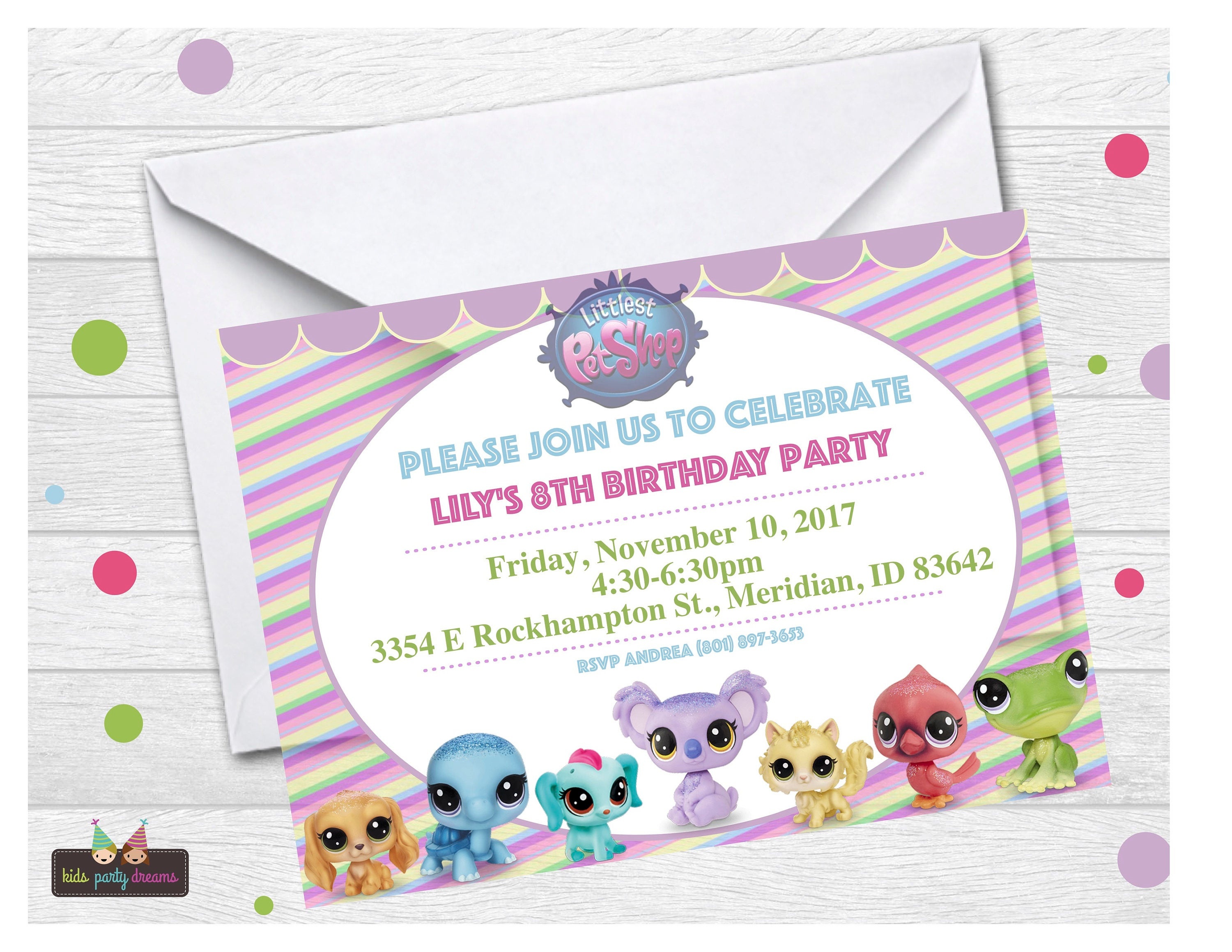 Littlest Pet Shop Invitation Lps Invitation Littlest Pet | Etsy - Littlest Pet Shop Invitations Printable Free