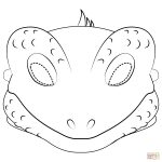 Lizard Mask Coloring Page | Free Printable Coloring Pages   Free Printable Lizard Mask
