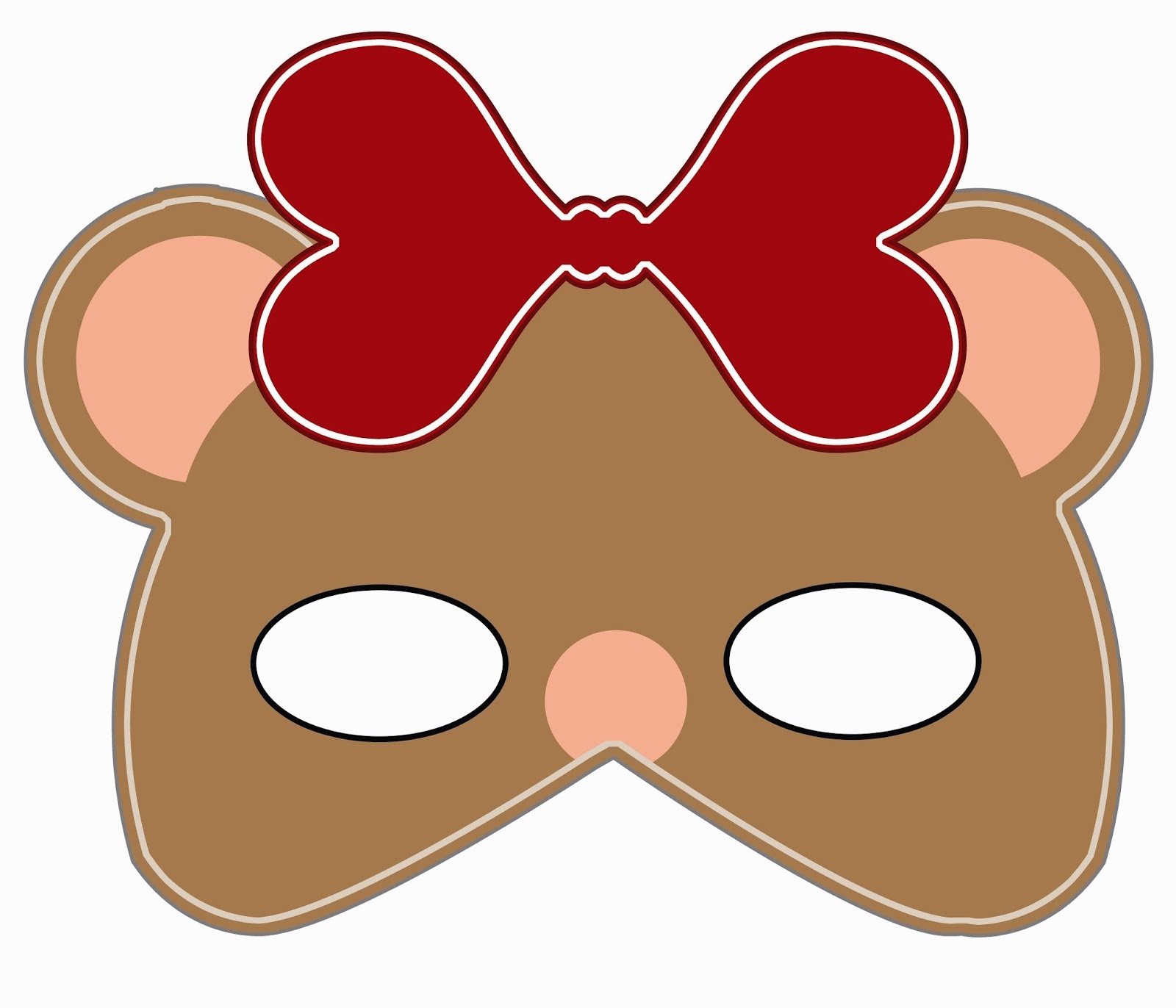 Lomy Design Teddy Bear Mask Free Printable Bear Mask Free Printable