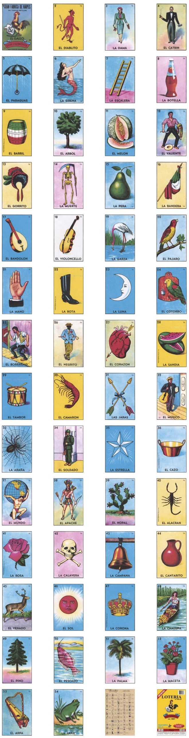 Loteria Cards Printable Pdf 2023 Calendar Printable