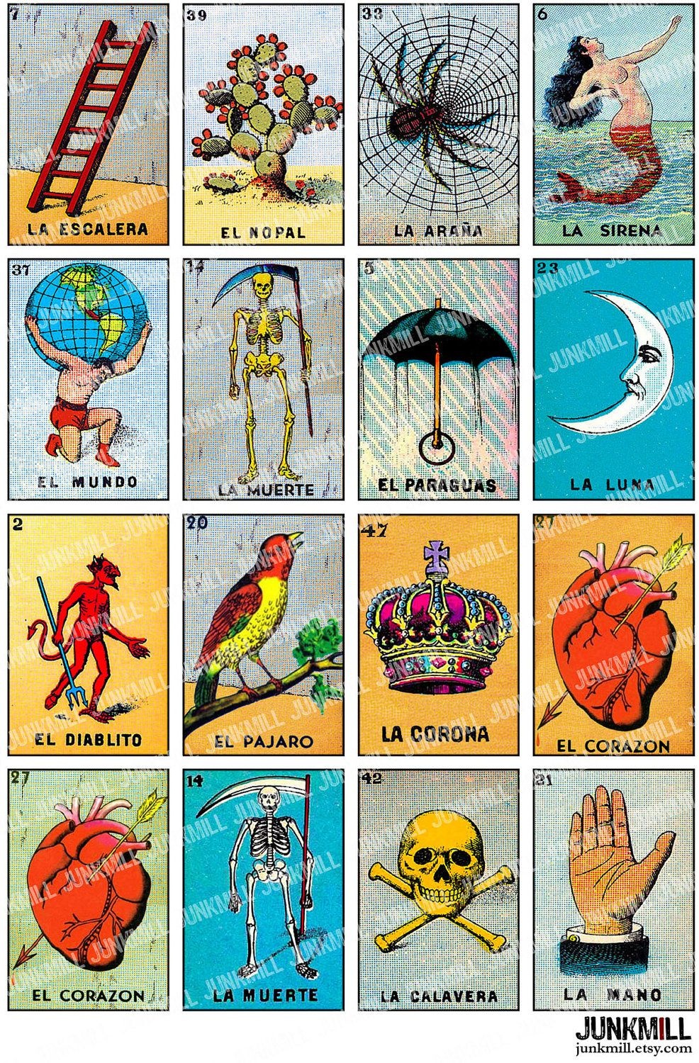 Loteria Template Free