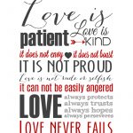 Love Is Patient Subway Art Printable {1 Corinthians 13} | Holiday   Love Is Patient Free Printable