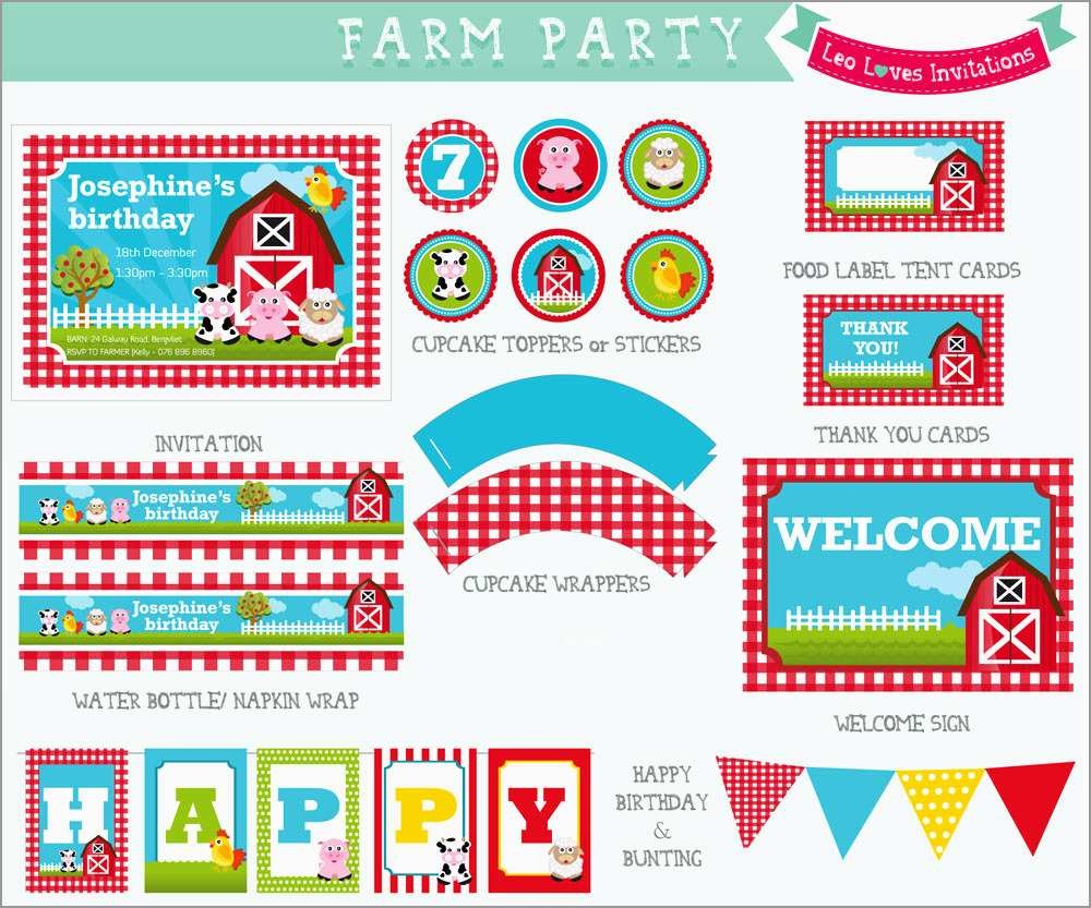 Lovely Free Farm Birthday Invitation Templates | Best Of Template - Free Printable Farm Birthday Invitations