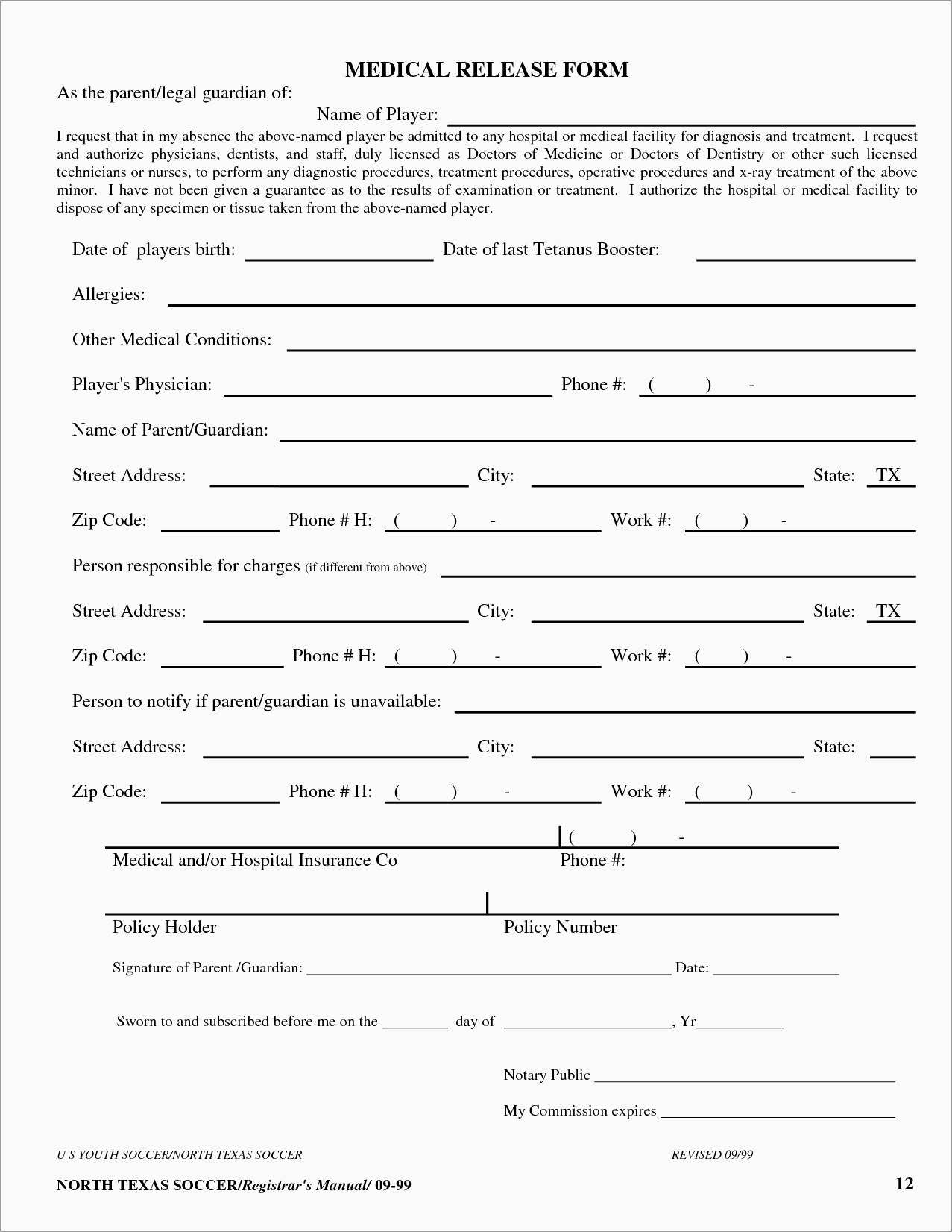 Lovely Free Medical Discharge Forms Templates | Best Of Template - Free Printable Medical Forms
