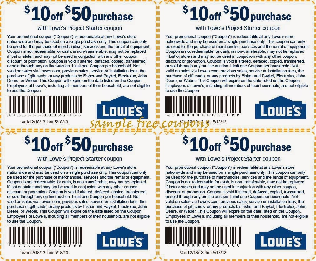 Lowes Printable Coupons For 2018 And Beyond! | Coupon Codes Blog - Lowes Coupon Printable Free