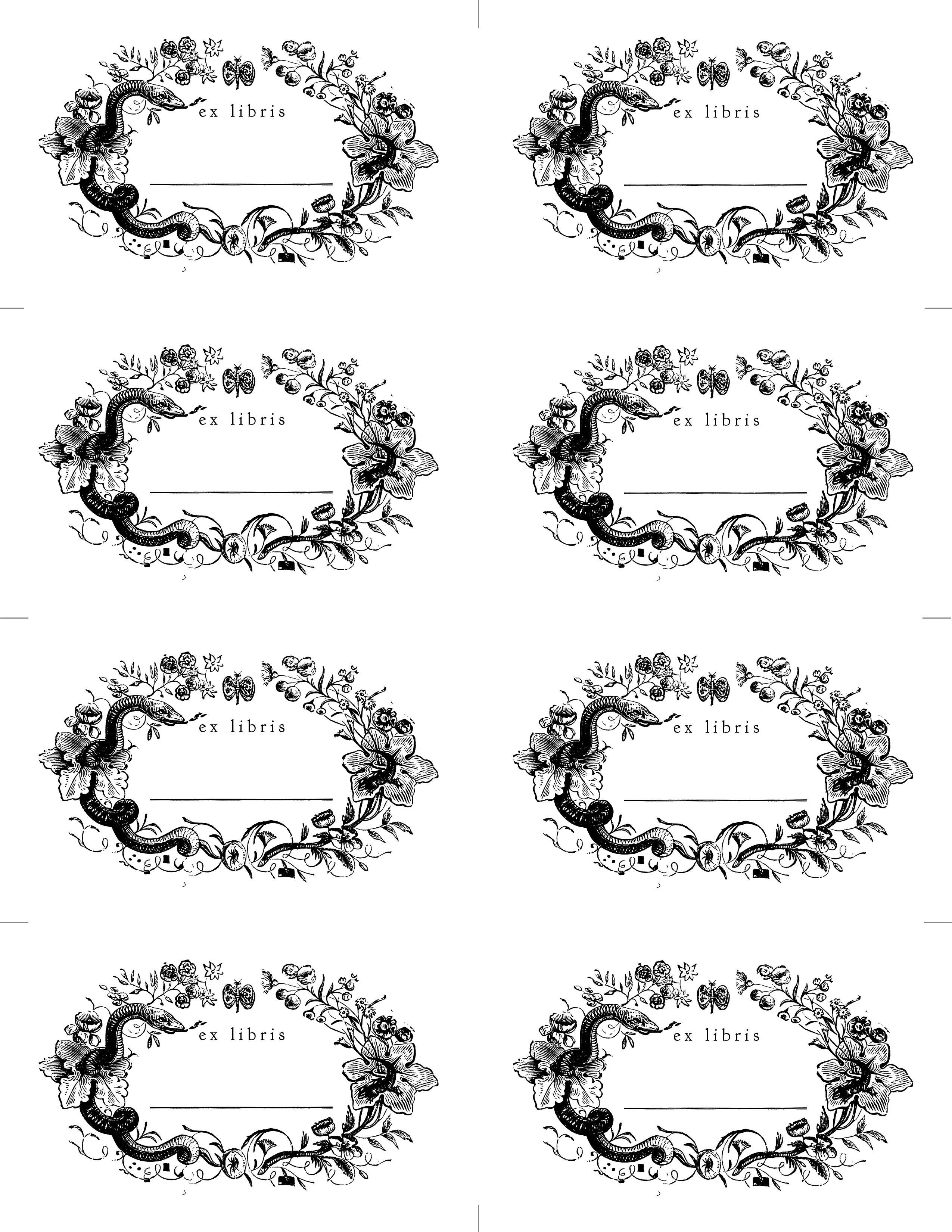 Free Printable Bookplates Templates