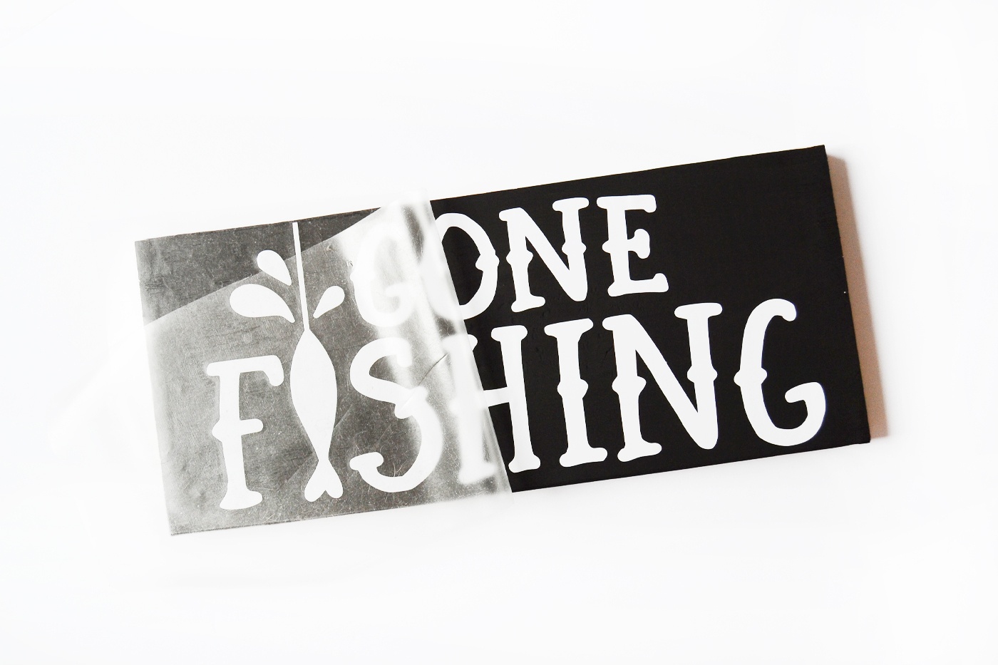 Make A Gone Fishing Wood Sign For Dad - Diy Candy - Free Printable Gone Fishing Sign