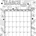 March 2019 Coloring Calendar | Daycare Funcare!! | March Calendar   Free Printable March Activities