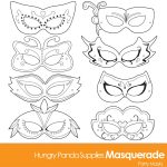 Masquerade Masks Masquerade Mask Printablehappilyafterdesigns   Free Printable Masquerade Masks