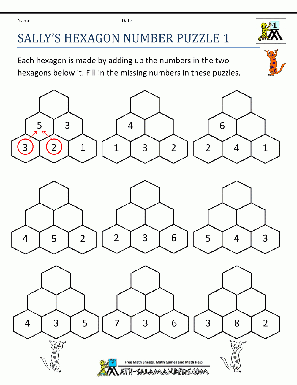 Math Puzzle 1St Grade - Free Printable Math Puzzles