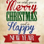 Merry Christmas & Happy New Year Free Printable | Bloggers' Fun   Free Printable Christmas Iron On Transfers