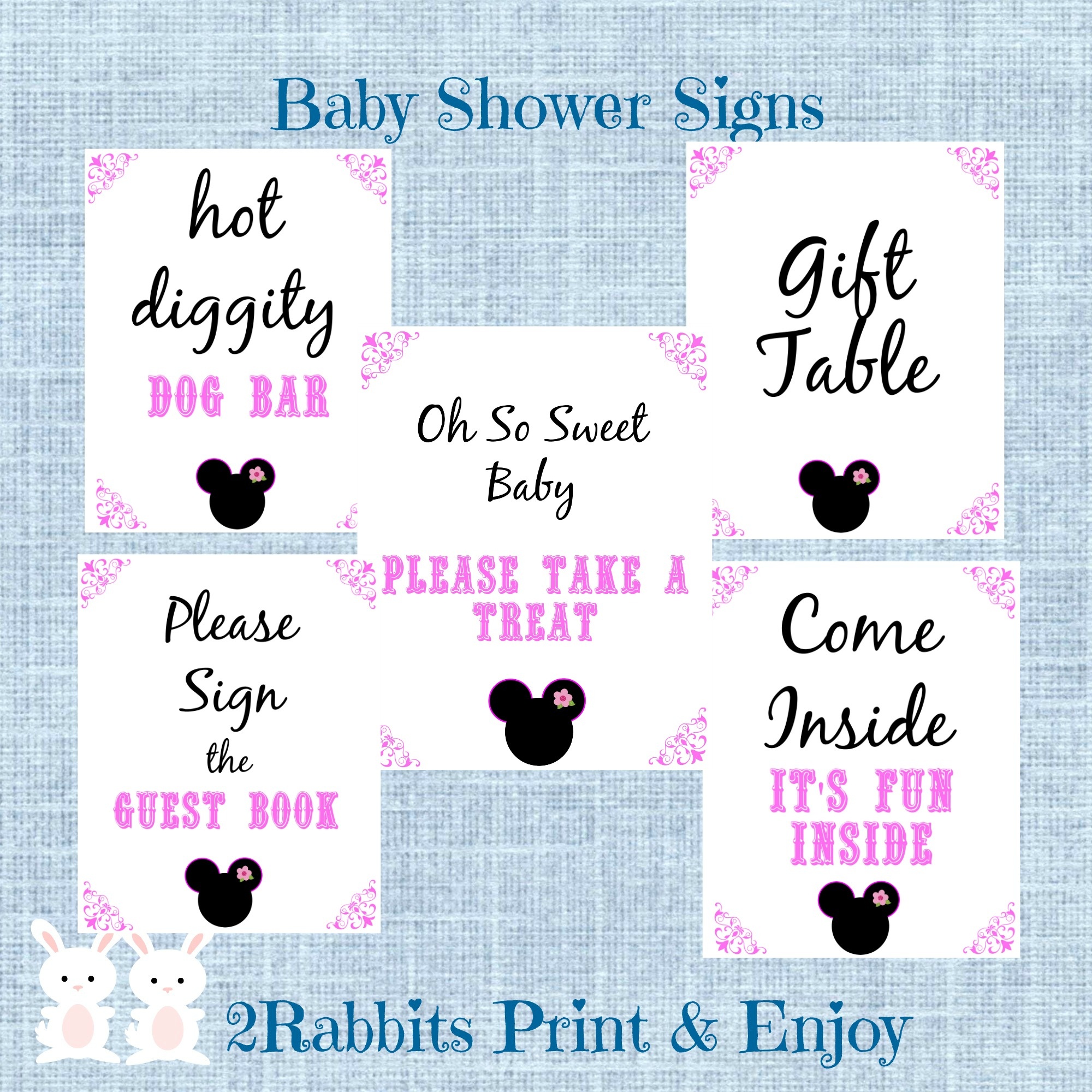 Mickey Mouse Babyshower Ideas - My Practical Baby Shower Guide - Free Printable Mickey Mouse Baby Shower Games