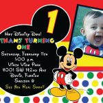 Mickey Mouse First Birthday Invitations   Anarchistshemale   Free Printable Mickey Mouse Birthday Invitations