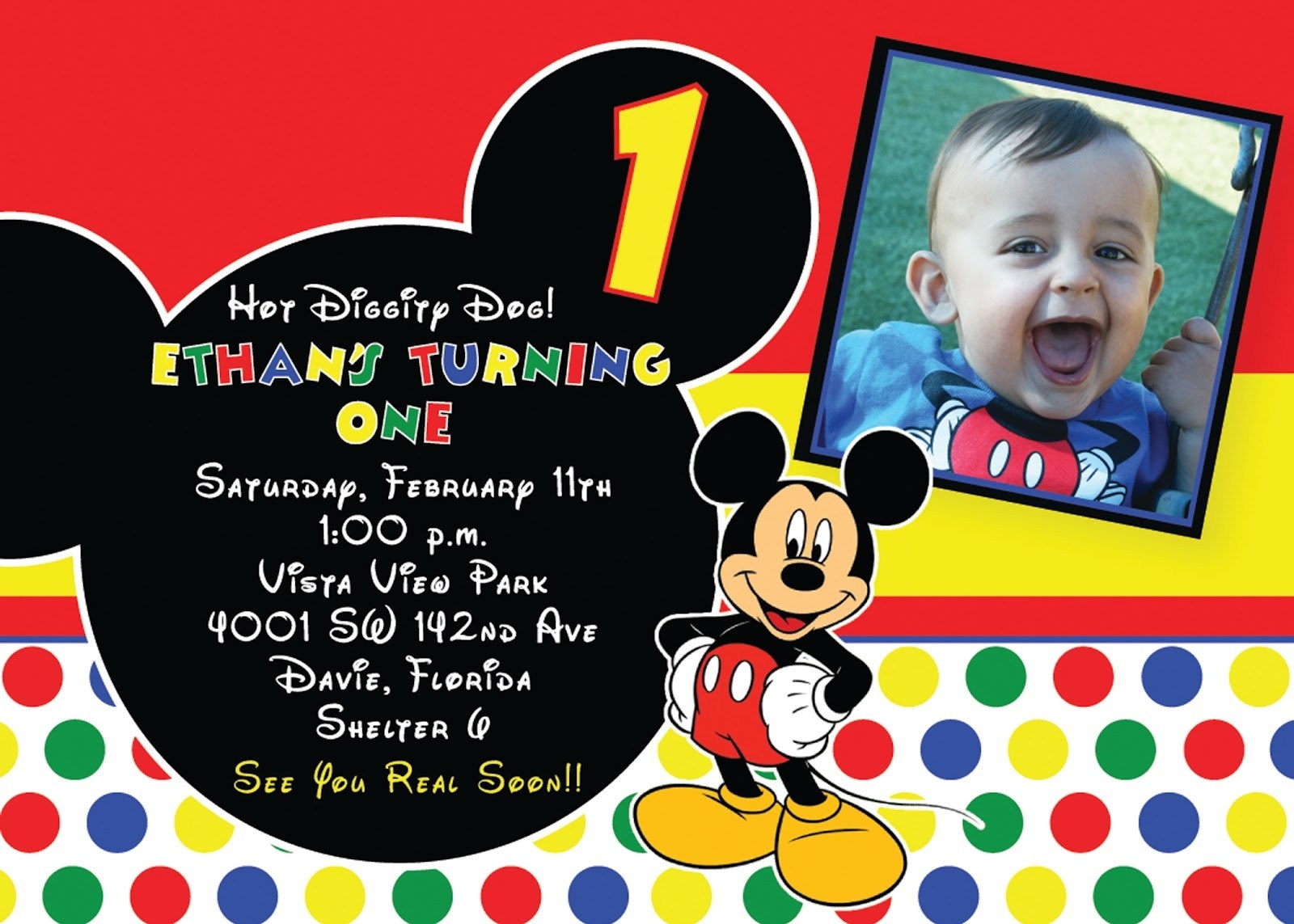 Free Printable Mickey Mouse Birthday Invitations Free Printable