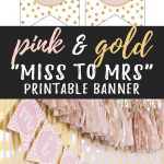 Miss To Mrs Banner   Free Printable | {Wedding Bells} | Wedding   Free Printable Miss To Mrs Banner