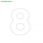 Modern Number Stencils Online Printable   Freenumberstencils   Free Printable 3 Inch Number Stencils