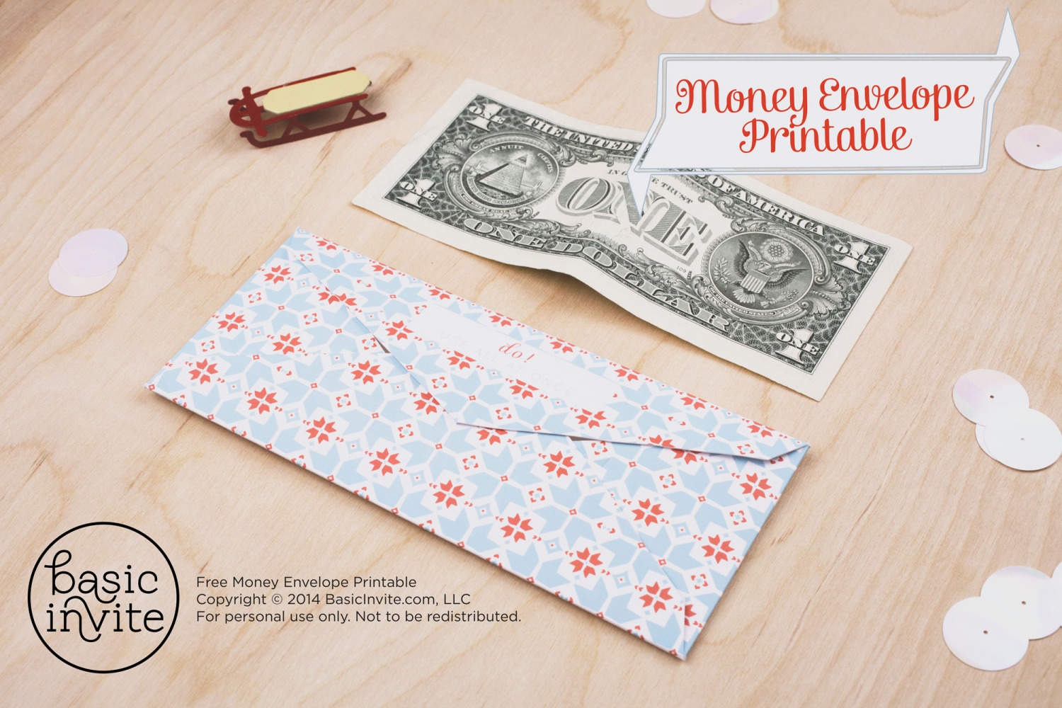 Money Envelope Printable - Free Printable Money Envelopes