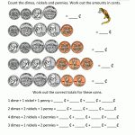 Money Worksheets For Kids 2Nd Grade   Free Printable Money Worksheets For 1St Grade