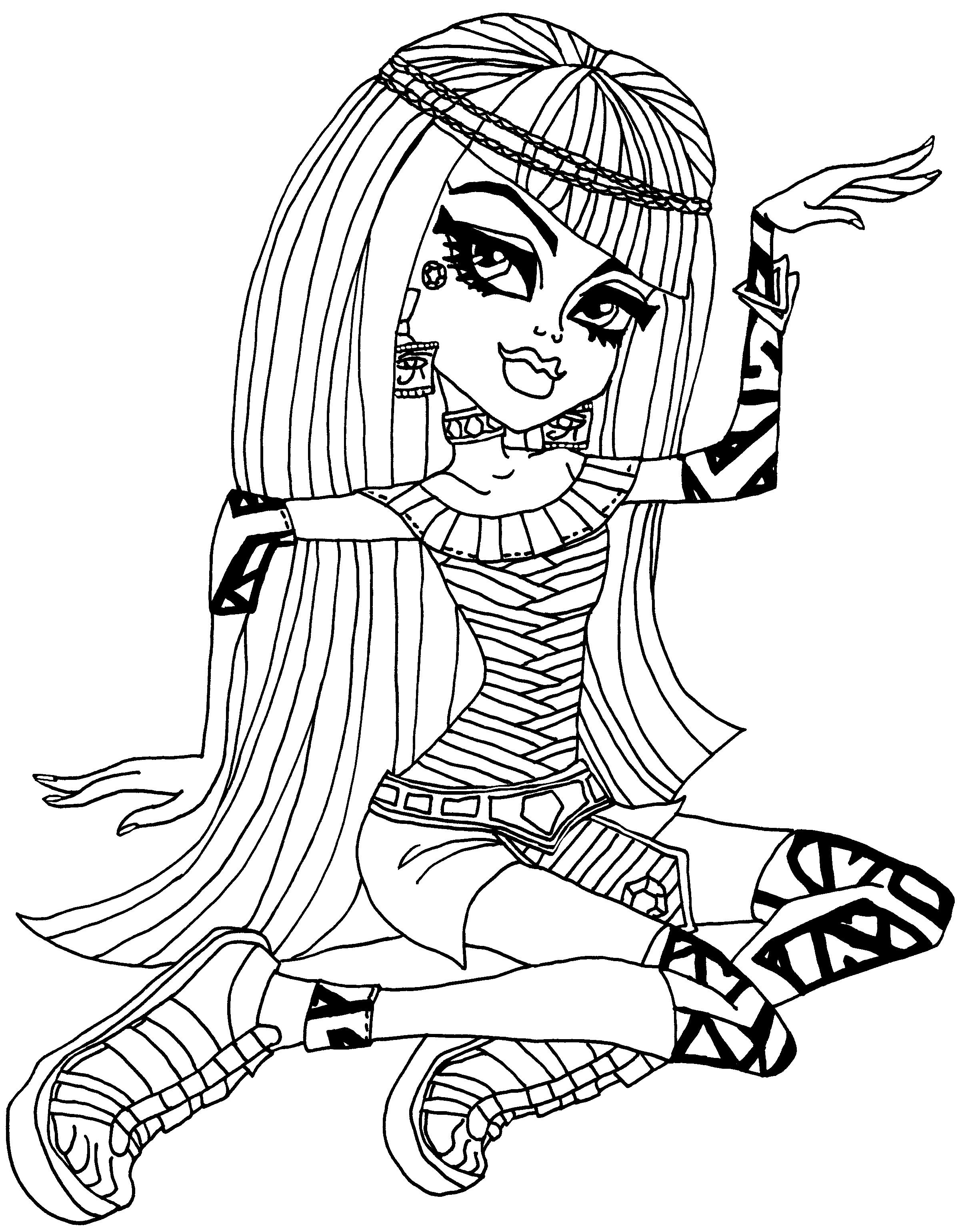 Monster High For Kids - Monster High Kids Coloring Pages - Monster High Free Printable Pictures