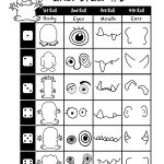 Monster Roll And Draw Sheets | Doodles | Halloween Tekeningen   Roll A Monster Free Printable