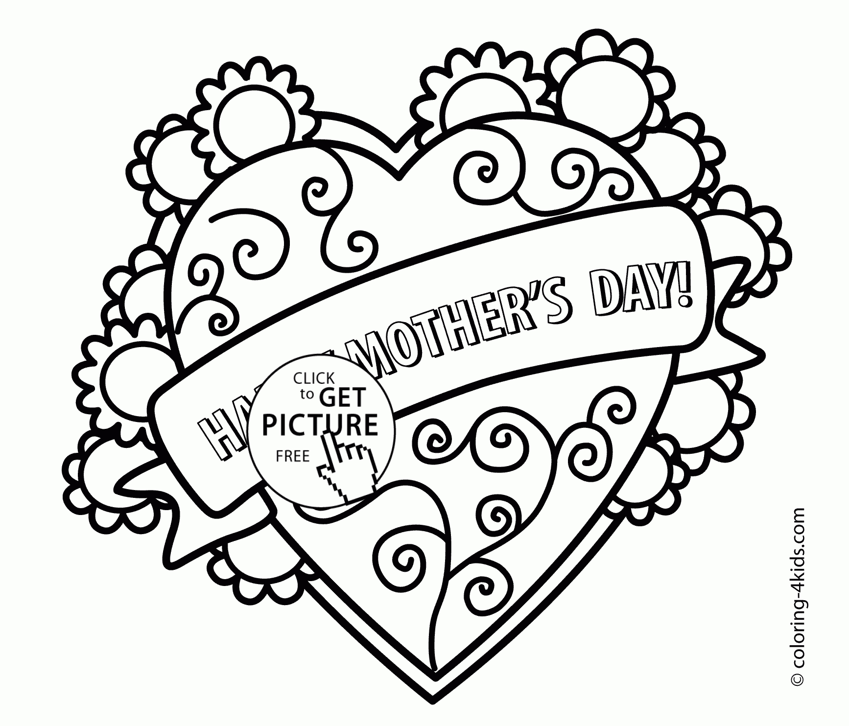 Mother&amp;#039;s Day Coloring Pages For Kids, Printable Free - Free Printable Mothers Day Coloring Pages