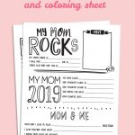 Mother's Day Questionnaire Printable | Handprint Crafts | Mothers   Free Printable Mother&#039;s Day Questionnaire