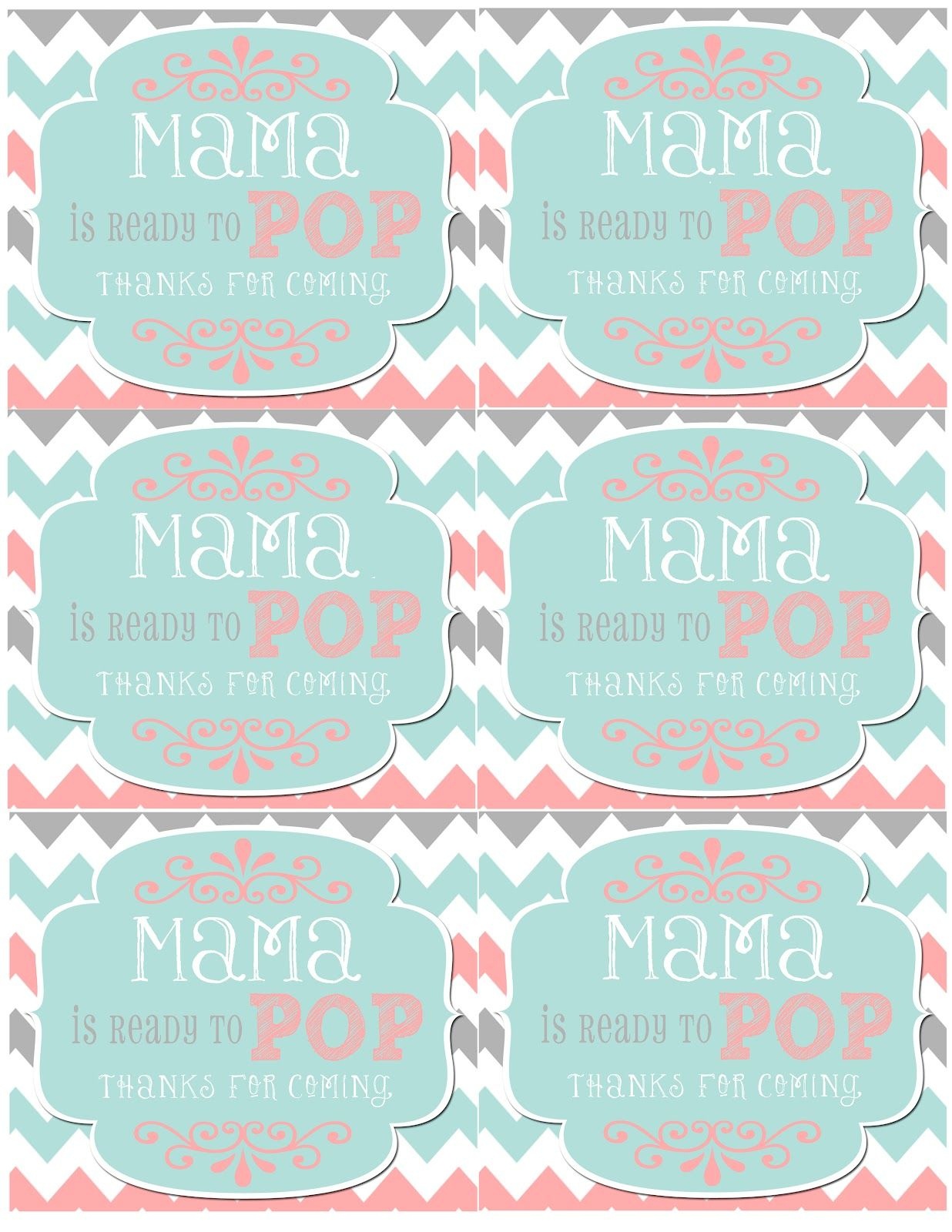 Mrs. This And That: Baby Shower, Banner, Free Downloads Yipee - Ready To Pop Free Printable