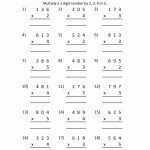 Multiplication Sheet 4Th Grade   Free Printable Math Worksheets Multiplication Facts