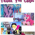 Musings Of An Average Mom: My Little Pony Movie Thank You Cards   Free Printable My Little Pony Thank You Cards