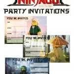 Musings Of An Average Mom: Ninjago Movie 2017 Invitations   Lego Ninjago Party Invitations Printable Free