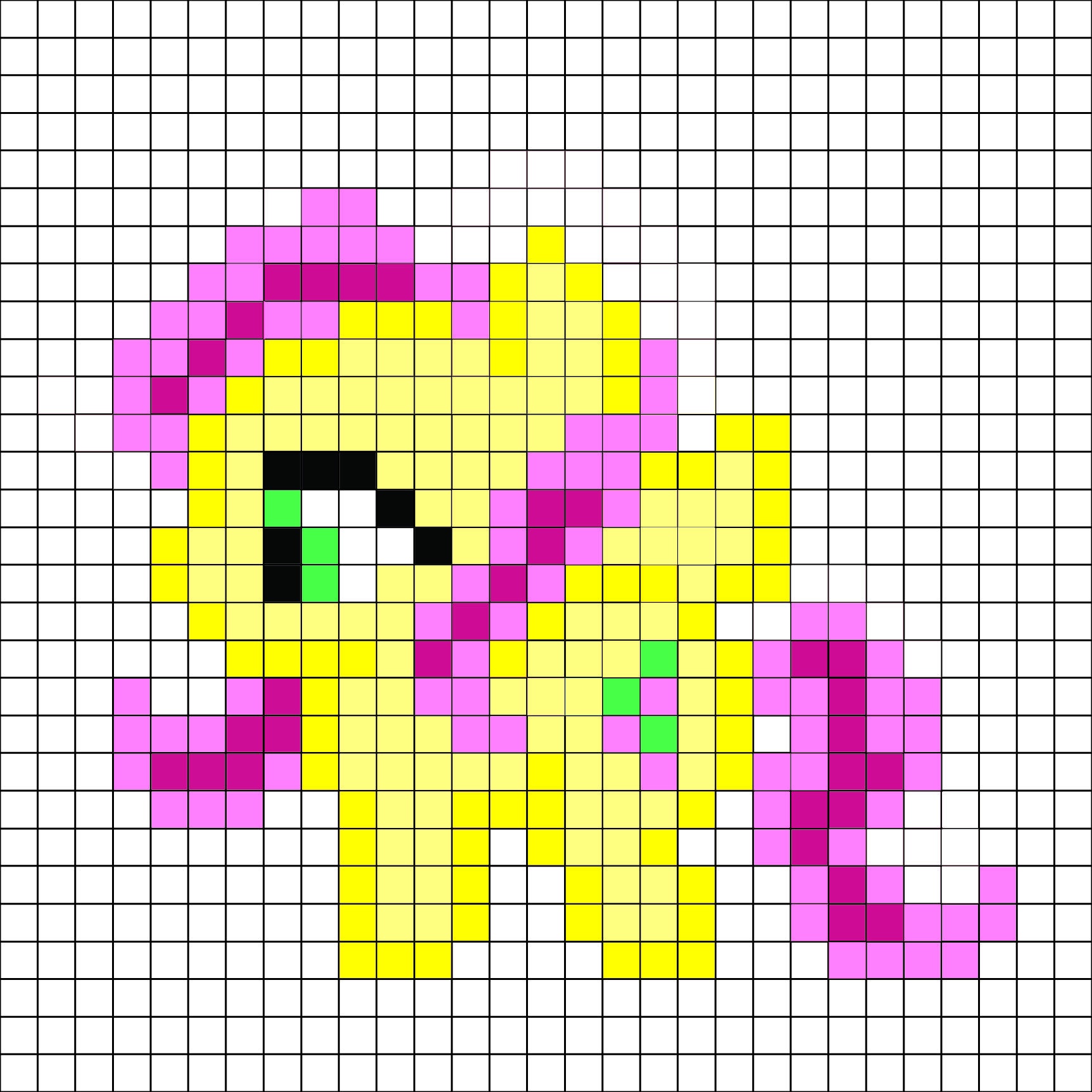My Little Pony - Flutter Shy Pattern -Me For A Free And Better - Pony Bead Patterns Free Printable