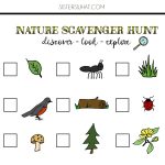 Nature Scavenger Hunt And Summer Adventures || Free Printable   Free Printable Scavenger Hunt