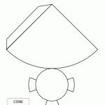 Nets Of 3D Shapes Cone Net Tabs | Life // School From A Z | 3D   Free Printable Shapes Templates