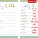 New Mom Approved Cute Free Printable Baby Shower Games   Free Printable Baby Shower Games With Answers
