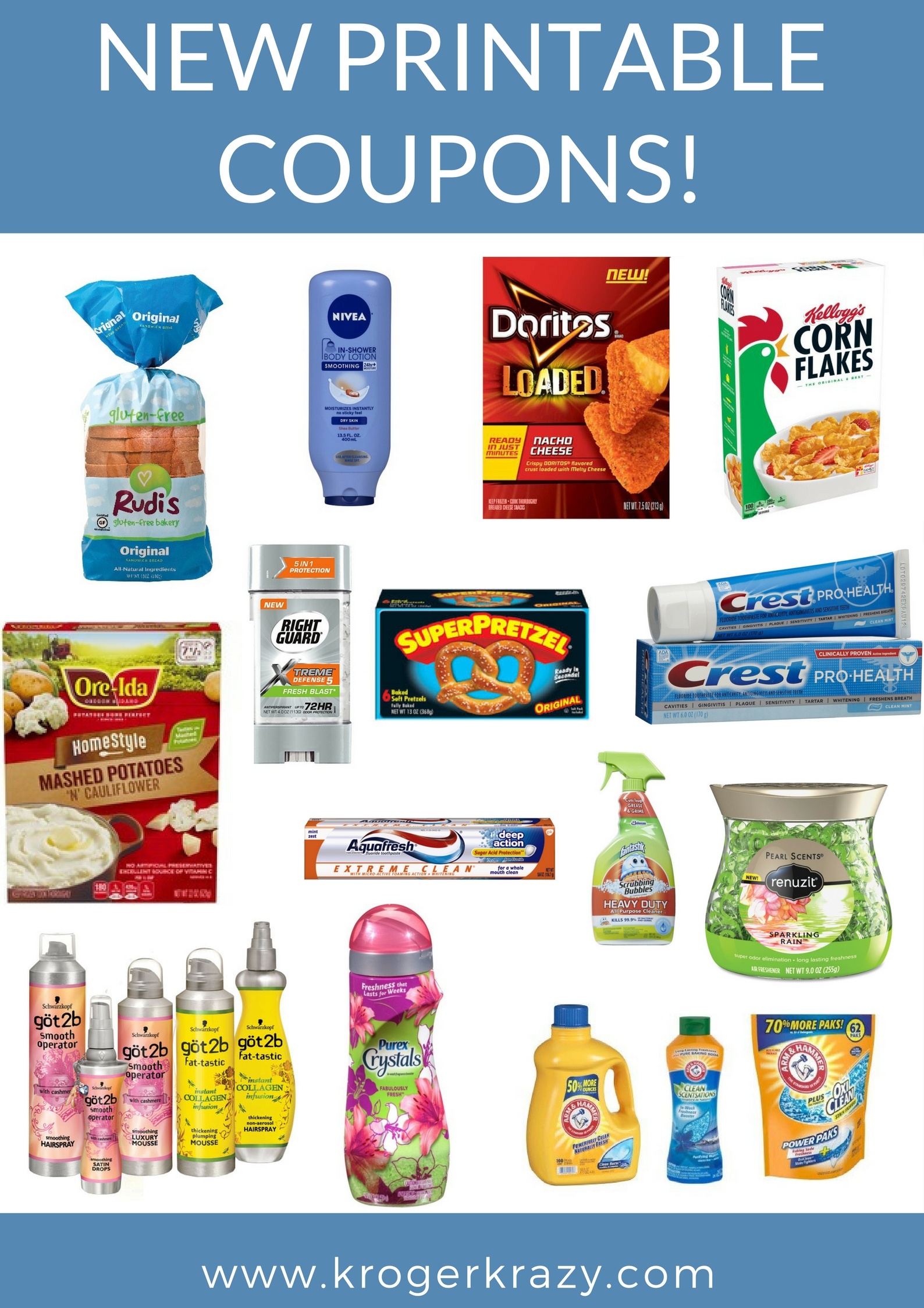 New Printable Coupons! Arm &amp;amp; Hammer, Crest, Colgate, Sargento &amp;amp; Much - Free Printable Crest Coupons