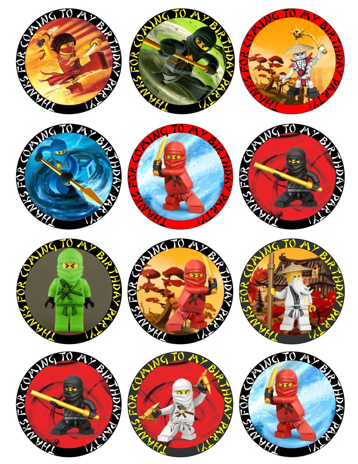 Ninjago Free Printable Toppers, Labels, Images And Invitations - Free Printable Lego Cupcake Toppers