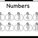 Numbers 1 10 – Pumpkin Coloring Worksheet / Free Printable   Free Printable Number Chart 1 20