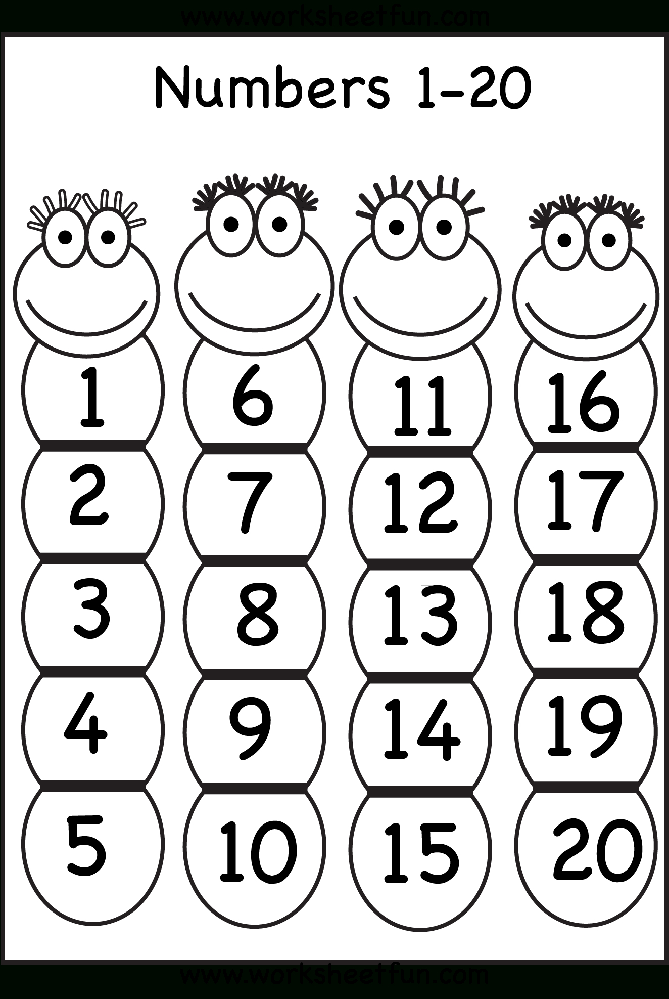 Numbers - Lessons - Tes Teach - Free Printable Number Chart 1 20