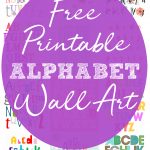 Nursery Decor Series: 19 Free Printable Alphabet Wall Art Pieces   Free Printable Preschool Posters
