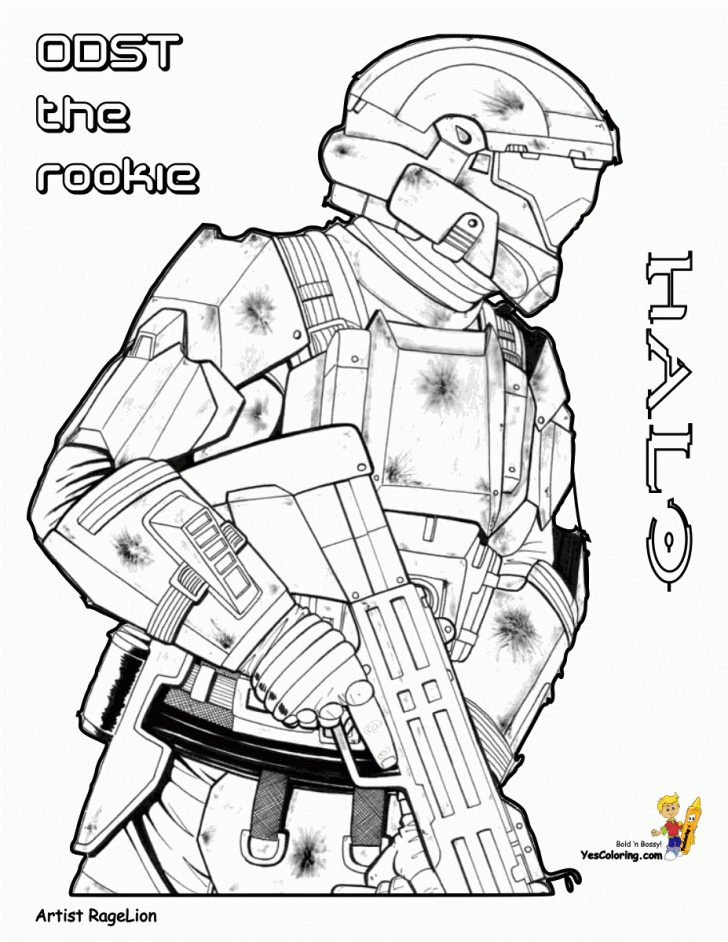 Free Printable Halo Coloring Pages
