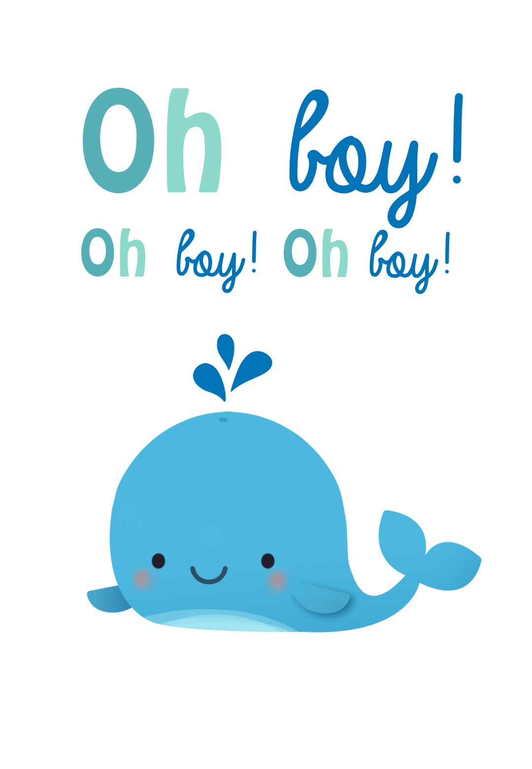 Oh Boy - Baby Shower &amp;amp; New Baby Card | Greetings Island - Free Printable Baby Boy Cards