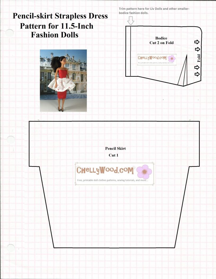 Free Printable Patterns For Sewing Doll Clothes