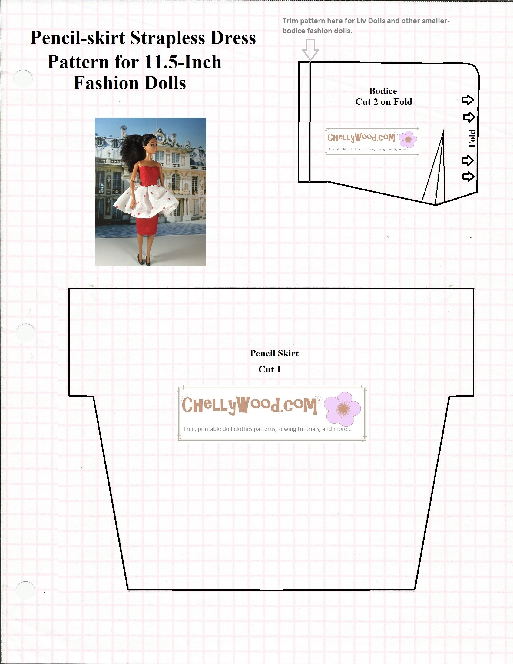 Old Pattern Page – Free, Printable Doll Clothes Sewing Patterns For - Free Printable Patterns For Sewing Doll Clothes