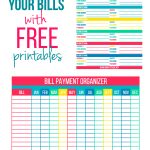 Organize Your Bills With Free Printables | Organize Me | Bill   Free Printable Bill Organizer